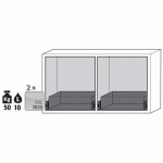 ARMOIRE SÉCURITÉ UB-S-90 UB90.060.110.050.2S GRIS - ASECOS