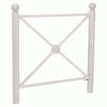 BARRIÈRE PROVINCE ROSACE 1.07 M BOULE - ZINC GRIS 7044 - PROCITY