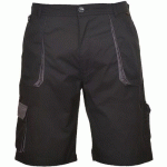 BERMUDA DE TRAVAIL TEXO CONTRAST TX14 NOIR L - PORTWEST