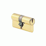 CYLINDRE À DOUBLE ENTRÉE C2000 30X30MM LAITON POLI CLÉ SUR NUMERO P1 BC1534 - CISA - 831007-01-0ASN