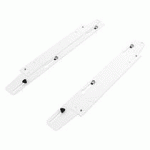 JEU PLATINES COULISSANTES ARCH POUR PIED EXTÉRIEUR BUREAU DROIT - BLANCHES