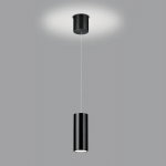 KNAPSTEIN SUSPENSION LED HELLI UP/DOWN À 1 LAMPES NOIRE