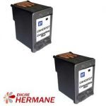 LOT DE 2 CARTOUCHES COMPATIBLE HP C8727AE N°27 NOIRE