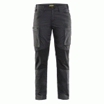 PANTALON DE TRAVAIL SERVICES STRETCH FEMME GRIS FONCÉ/NOIR TAILLE 34 - BLAKLADER