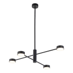 EULUNA PLAFONNIER ORBIT IV, NOIR, À 4 LAMPES