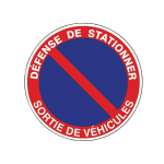 DISQUE DE SIGNALISATION DIVERS STRATIFIÉ - ROUGE