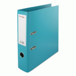 CLASSEUR À LEVIER CARTONNÉ BRUNEAU A4 MAXI - DOS 7,2 CM LAGON