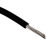 FILS DE CONNEXION RS PRO UL1429, 7 0,33 MM² 22 AWG, 150 V, XLPVC NOIR, 100M ( PRIX POUR BOBINE DE 100 MÈTRES )