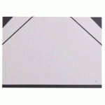 LOT DE 10 - CARTON À DESSIN BRUT À ÉLASTIQUES 37X52CM - GRIS
