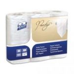 LOTUS PAQUET DE 6 ROULEAUX PAPIER TOILETTE PRESTIGE BLANC 512600