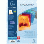 SET 20 PROTÈGE-DOCUMENTS ASSORTIS PP KREACOVER® 40 VUES A4 - EXACOMPTA