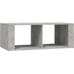 TABLE BASSE GRIS BÉTON 100X50X36 CM BOIS D'INGÉNIERIE