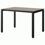 TABLE MALIBU 120X80 T6 SOUDÉ ST CHÊNE 1146/NOIR NOIR 9005 - MANUTAN EXPERT