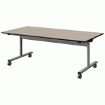TABLE MALIBU RAB. 160X80 T3 DL ST ACACIA/NOIR GRIS 9006