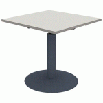 TABLE MANO RÉG. 80X80 STRAT ALAISÉ GRIS PERLE GRIS/NS - MOBIDECOR