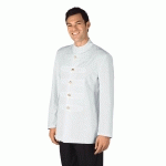 VESTE COREANA AVEC BOUTONS BRODÉS BLANC