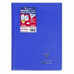 CAHIER RELIURE INTÉGRALE KOVERBOOK ENVELOPPANTE A4 160 PAGES GRANDS CARREAUX COUVERTURE POLYPROPYLÈNE COULEUR ALÉATOIRE - ASSORTIS - LOT DE 20