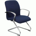 CHAISE DE BUREAU CAUDETE FIXE - BLEU MARINE - PIQUERAS Y CRESPO
