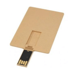 CLÉ USB BIODÉGRADABLE RECTANGULAIRE EN FORME DE CARTE DE CRÉDIT 4 GB