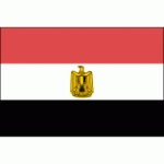 DRAPEAU EGYPTE : DIMENSIONS - 40 X 60 CM
