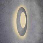 ESCALE BLADE OPEN APPLIQUE LED, BÉTON, Ø 79 CM