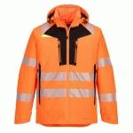 PARKA HAUTE-VISIBILITÉ DX46 NOIR/ORANGE 4XL - PORTWEST
