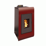 POÊLE À GRANULÈS ÉTANCHE - LÉA 8 KW BORDEAUX STOVIA