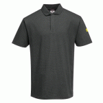 PORTWEST AS21 POLO ANTISTATIQUE ESD GRIS ZOOM - TAILLE M