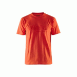 T-SHIRT DE TRAVAIL ORANGE FLUO IMPRIMÉ 3D - M BLAKLADER