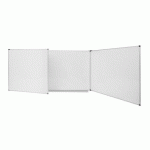 TABLEAU TRIPTYQUE BLANC ÉMAILLÉ TRIO MAYA NF 120 X 200 CM BI-OFFICE