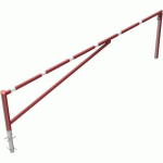 BARRIÈRE À BÉTONNER SERRURE PROFILÉE-4500 MM-ROUGE/BLANC - SCHAKE