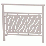 BARRIÈRE VENISE 1 M STRUCTURE TÔLE DÉCOUPÉE - ZINC GRIS 7044 - PROCITY