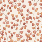 BRICOFLOR - PAPIER PEINT FEUILLE IDÉAL COULOIR | PAPIER PEINT AUTOMNE ROUGE & BEIGE | TAPISSERIE CUISINE MOTIF FEUILLE TERRACOTTA & BEIGE - 10,05 X