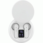 ÉCOUTEURS SANS FIL AVEC BOÎTIER DE CHARGE SHINY 2 - BLANC - TNB