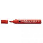 EDDING MARQUEUR PERMANENT POINTE OGIVE ENCRE INDÉLIBILE ROUGE SANS SOLVANT 2000