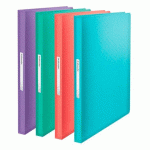 LOT DE 8 - PROTÈGE-DOCUMENTS ESSELTE COLOUR BREEZE POLYPROPYLÈNE 5/10E 80 POCHETTES - 160 VUES