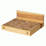 PLATEAU DE BILLOT EN BOIS DE BOUT - 500 X 600 X H. 80 MM OUTIFRANCE