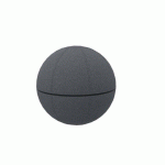 BALLON ERGONOMIQUE OFFICE BALL GÖTESSONS 55 CM, TISSU MICA - GRIS AVEC ZIP NOIR