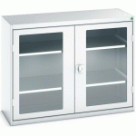 BOTT 1 ARMOIRE VERSO PORTES TRANSPARENTES AVEC 2 TABLETTES 1300X550X1000_BOTT