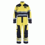 COMBINAISON MULTINORMES JAUNE FLUORESCENT/MARINE TAILLE 48L - BLAKLADER