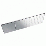 DOUCHES MURALES ACIER INOXYDABLE ANTICALCAIRE 2 TYPES DE JET (PLUIE/CASCADE). 280X550 MM. - TRES 29990301