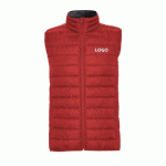 DOUDOUNE SANS MANCHES PUBLICITAIRE ROUGE - MARQUAGE BRODERIE