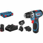 PERCEUSE VISSEUSE SANS FIL GSR 12V-15 FC + 2 BATTERIES 2,0AH - 06019F6000 BOSCH
