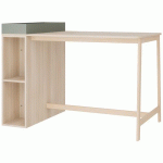 POSTE DE TRAVAIL BLOIS 140X90 H110 CM VERT /ACACIA - ENOND MOBILIER