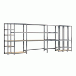 RAYONNAGE MODULO - MODULE 5 ÉTAGÈRES - 16 PLATEAUX