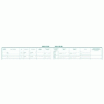 REGISTRE 24X32CM DES DÉCÈS POUR LES HÔPITAUX, ÉTABLISSEMENTS SOCIAUX (MAISONS DE RETRAITE) OU MÉDICO-SOCIAUX - 100 PAGES