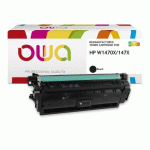 TONER REMANUFACTURÉ OWA - HAUTE CAPACITÉ - NOIR - POUR HP W1470X - TONER COMPATIBLE
