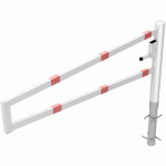 BARRIÈRE À BÉTONNER SERRURE PROFILÉE-2000 MM- BLANC/ROUGE - SCHAKE