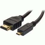CORDON HDMI MICRO HDMI MÂLE/MÂLE 1 M