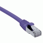 CORDON RJ45 CATÉGORIE 6A S/FTP LSOH SNAGLESS VIOLET - 5 M - DEXLAN